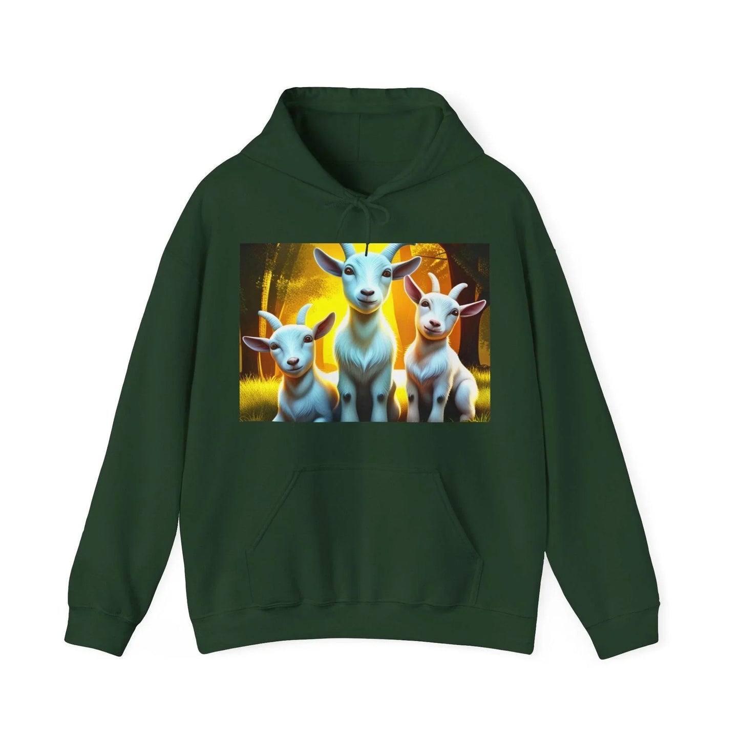 3D Vibrant Baby Goat Sweatshirt/Hoodie - A Unique Blend of Comfort and Whimsy - Oceanfront Products