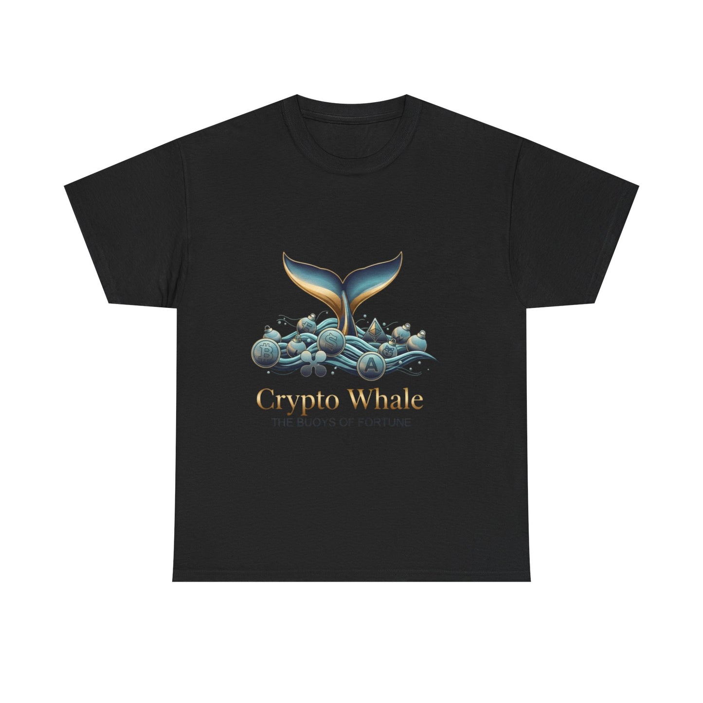 Crypto Whale T-Shirt — "Crypto Whale: The Buoys of Fortune" Graphic Tee
