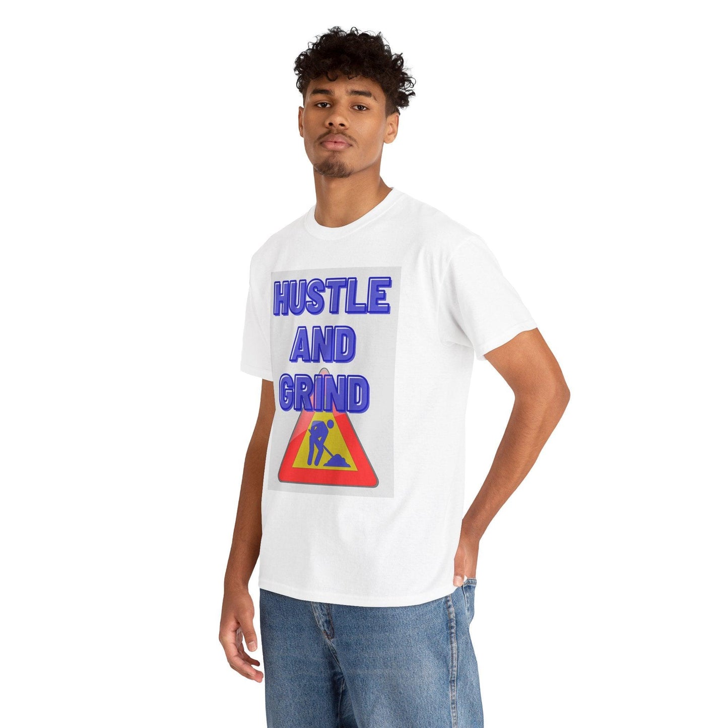 Hustle and Grind Men's Motivational T-Shirt" - Oceanfront Products