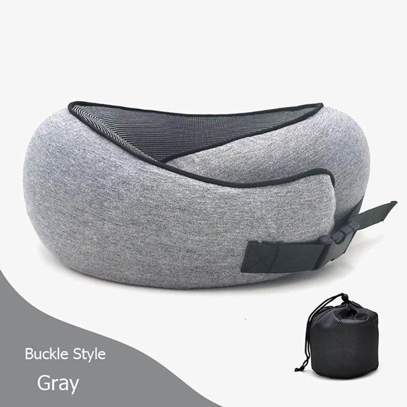 Travel Neck Pillow Non-Deformed Airplane Pillow Travel Neck Cushion Durable U-Shaped Travel Memory Cotton Nap Neck Pillow - Oceanfront Products