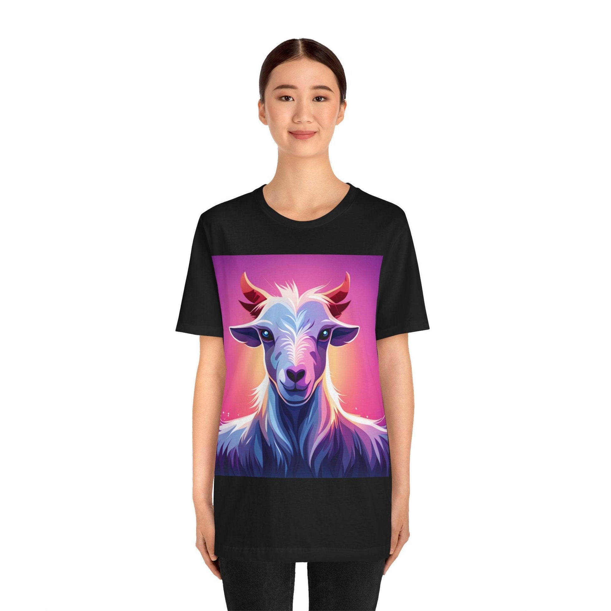 Colorful Goat Graphic T-Shirt: A Blend of Style and Playfulness - Oceanfront Products