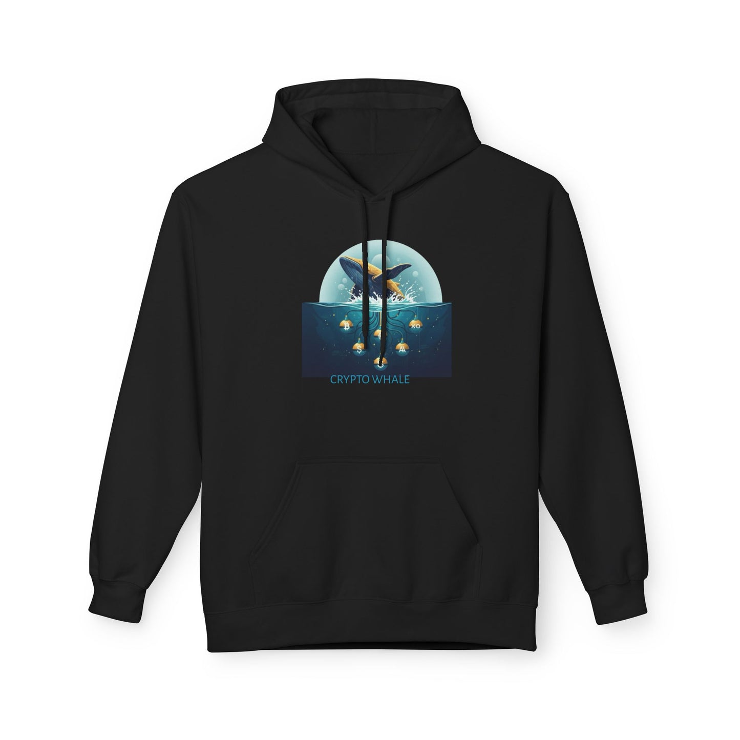 Hooded Sweatshirt - Crypto Whale 'Depths of Decentralization'