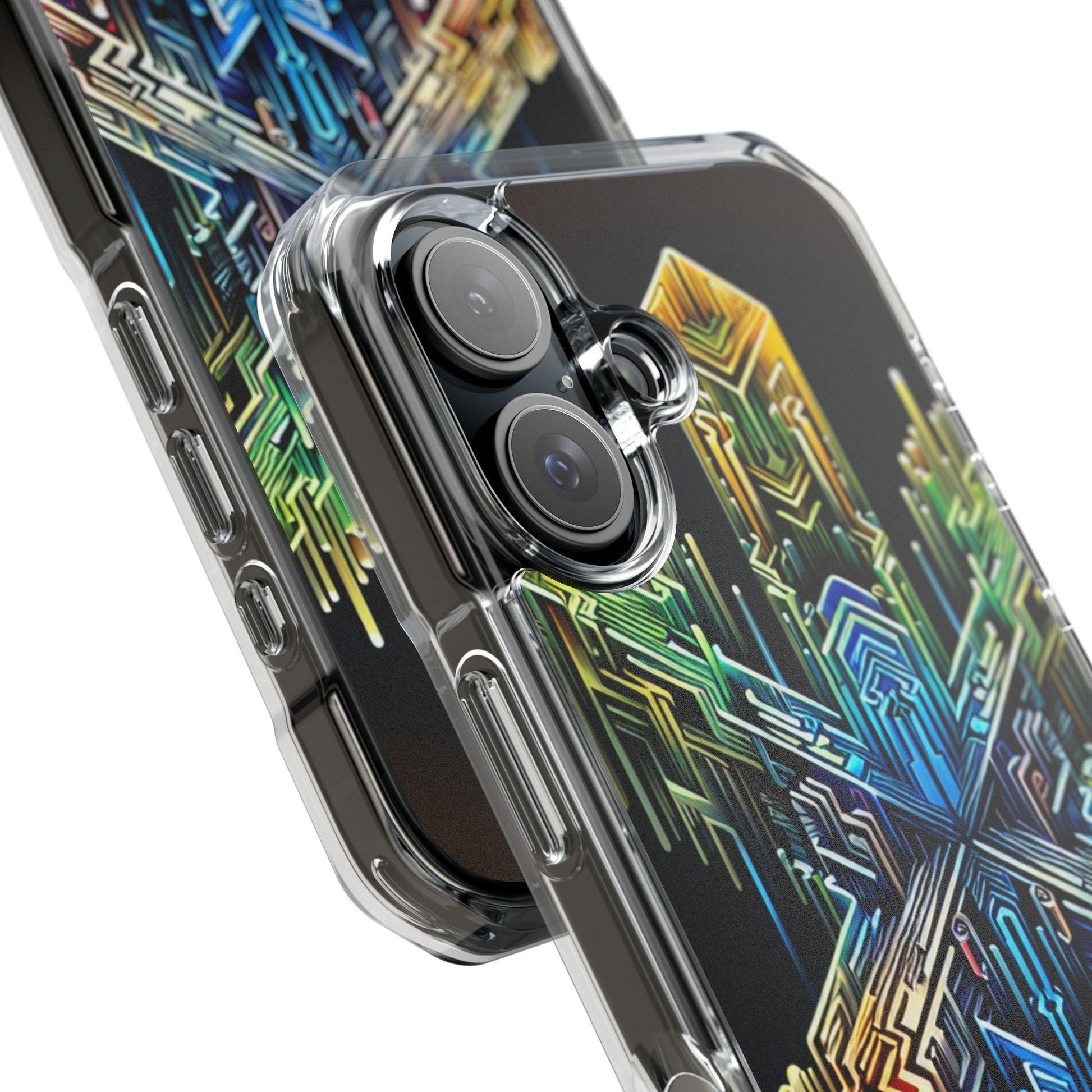 Magnet Case Abstract Cross Vibrant Colors - Oceanfront Products