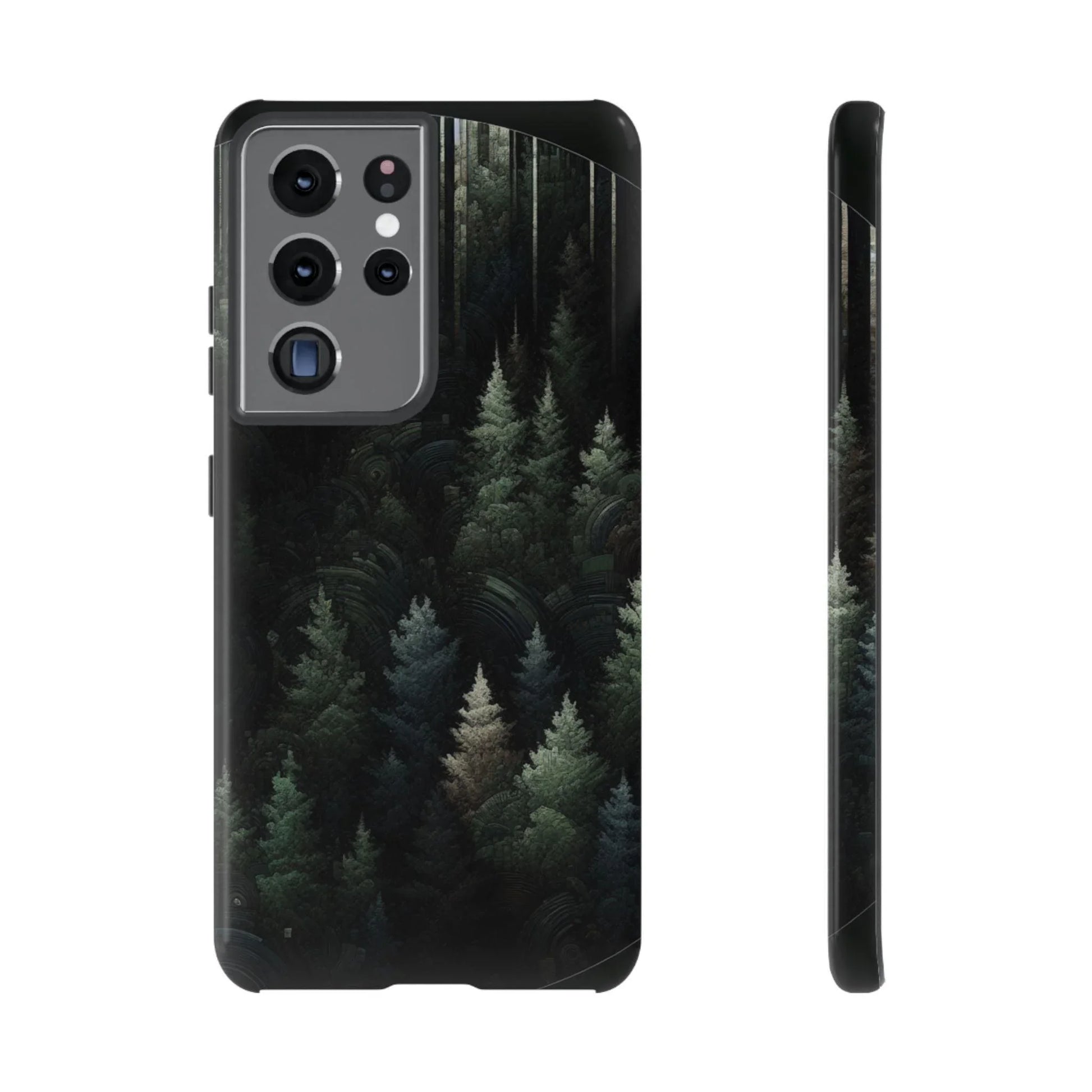 Phone Cases - Deep Dark Forest Nature Design - Oceanfront Products