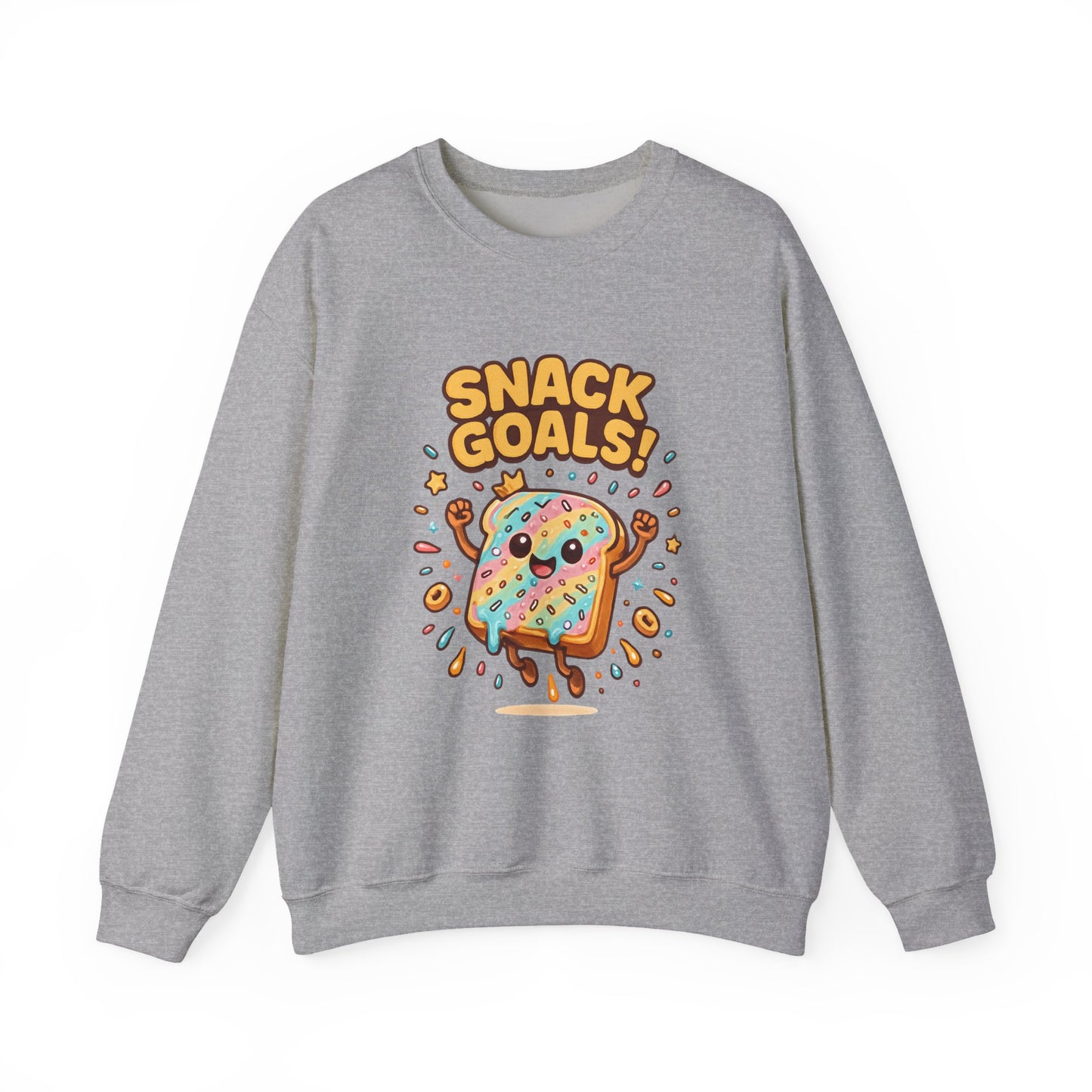 Snack Goals Sweatshirt, Foodie Gift, Comfortable Crewneck, Unisex Jumper, Funny