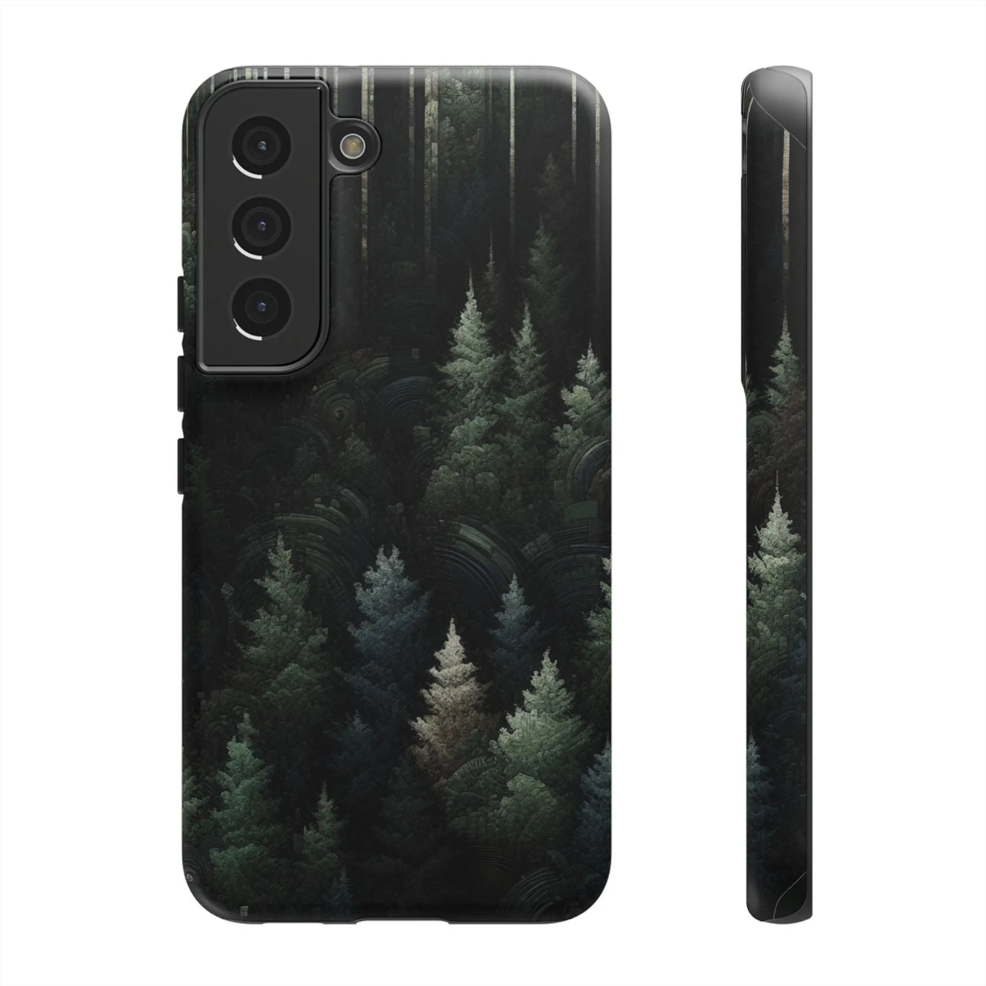 Phone Cases - Deep Dark Forest Nature Design - Oceanfront Products