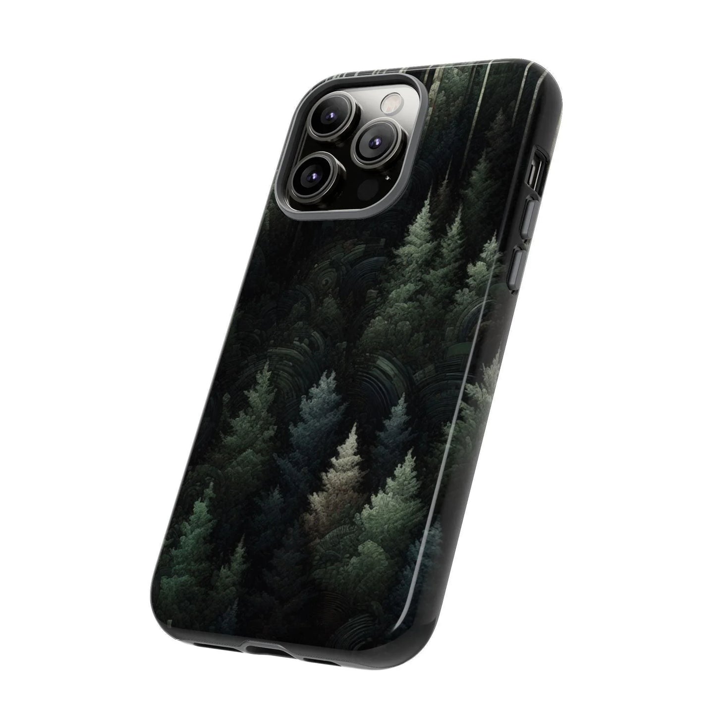 Phone Cases - Deep Dark Forest Nature Design - Oceanfront Products