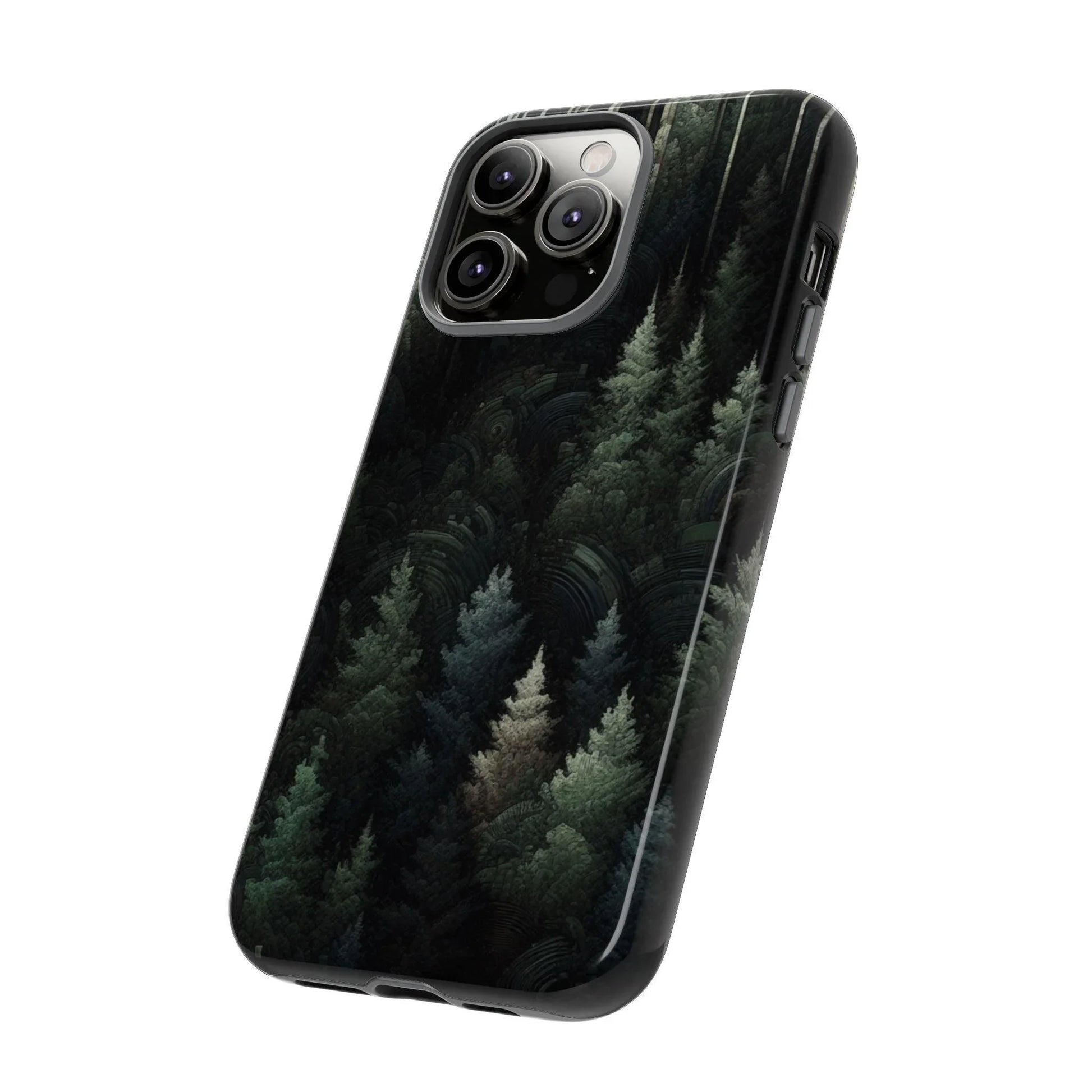 Phone Cases - Deep Dark Forest Nature Design - Oceanfront Products