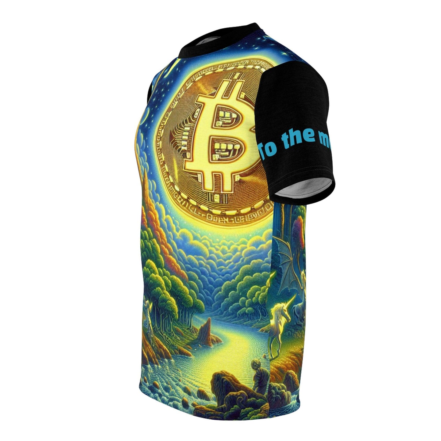 Bitcoin Unisex Tee - To the Moon Design - Oceanfront Products