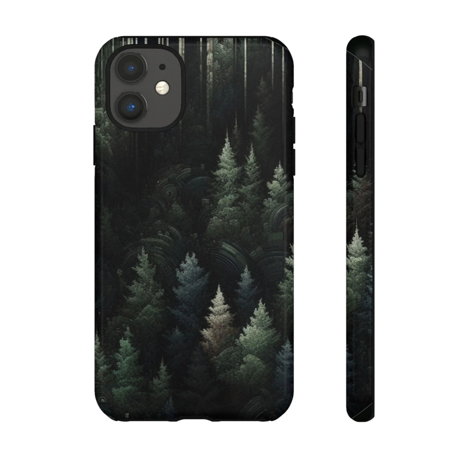 Phone Cases - Deep Dark Forest Nature Design - Oceanfront Products