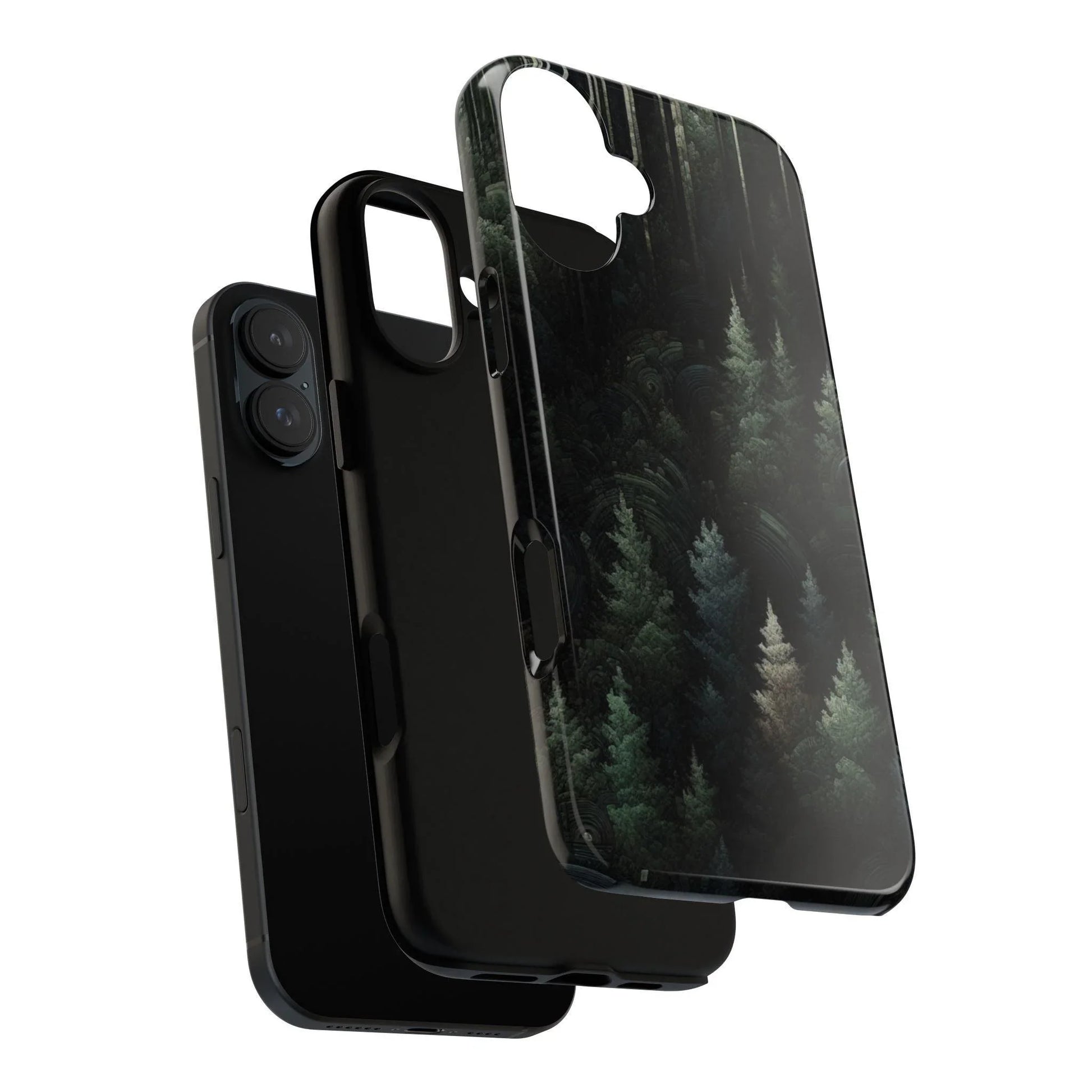 Phone Cases - Deep Dark Forest Nature Design - Oceanfront Products