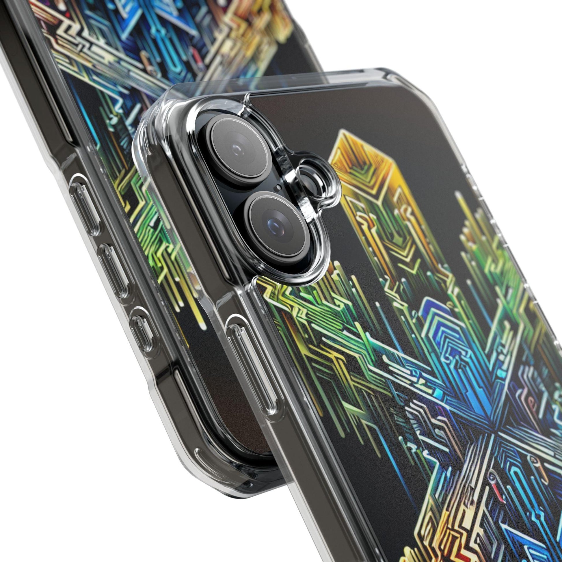 Magnet Case Abstract Cross Vibrant Colors - Oceanfront Products
