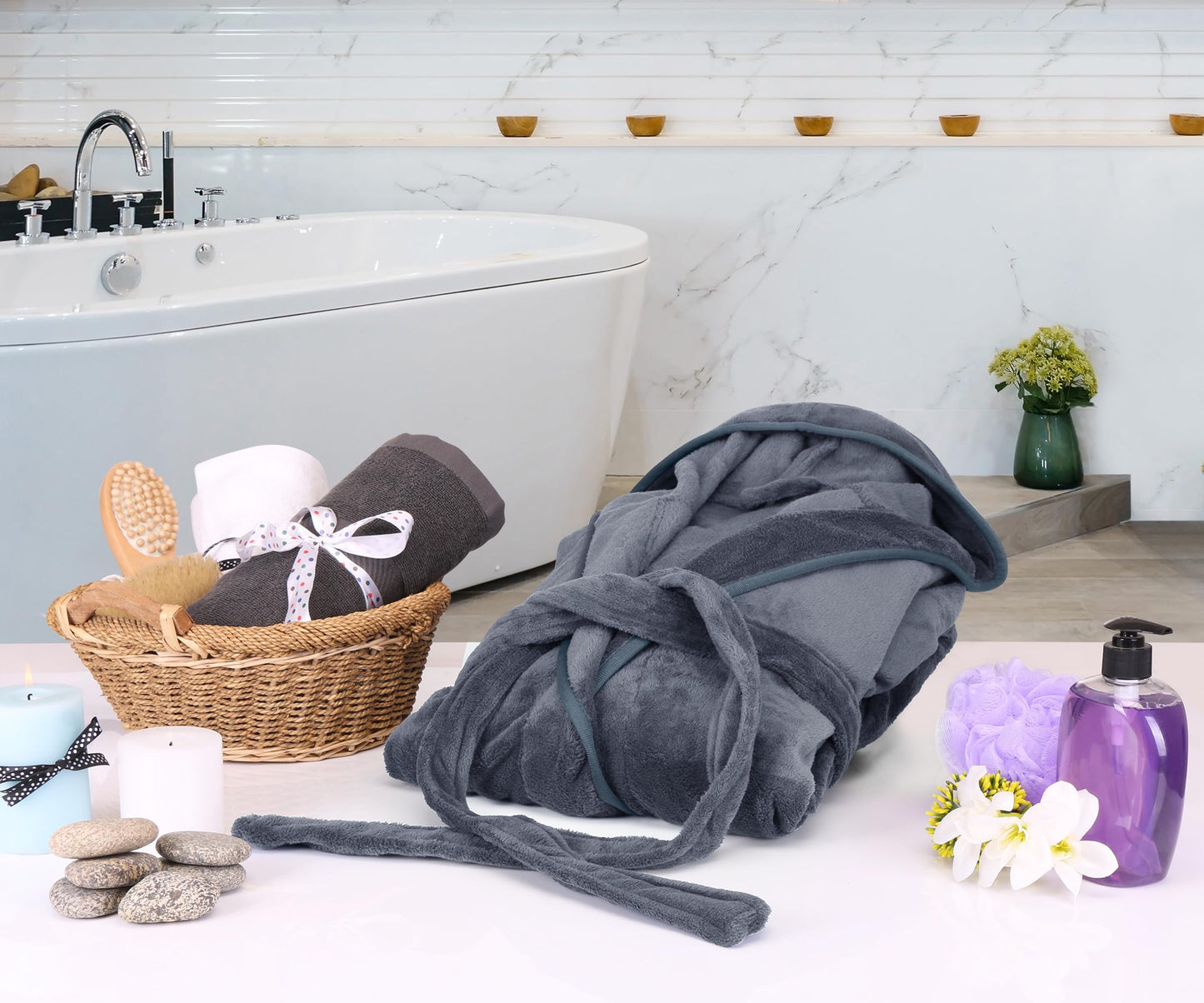 Oceanfront Luxe Spa Robe™ — Soft Plush Comfort, Luxury Feel, Premium Loungewear