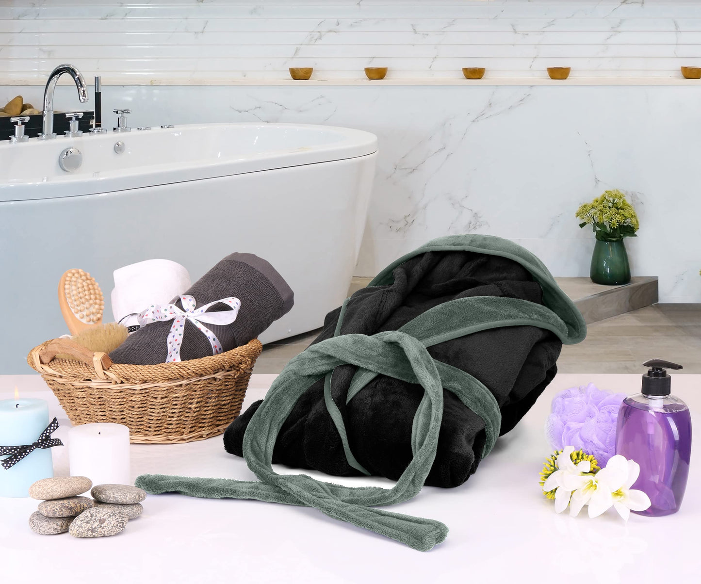 Oceanfront Luxe Spa Robe™ — Soft Plush Comfort, Luxury Feel, Premium Loungewear