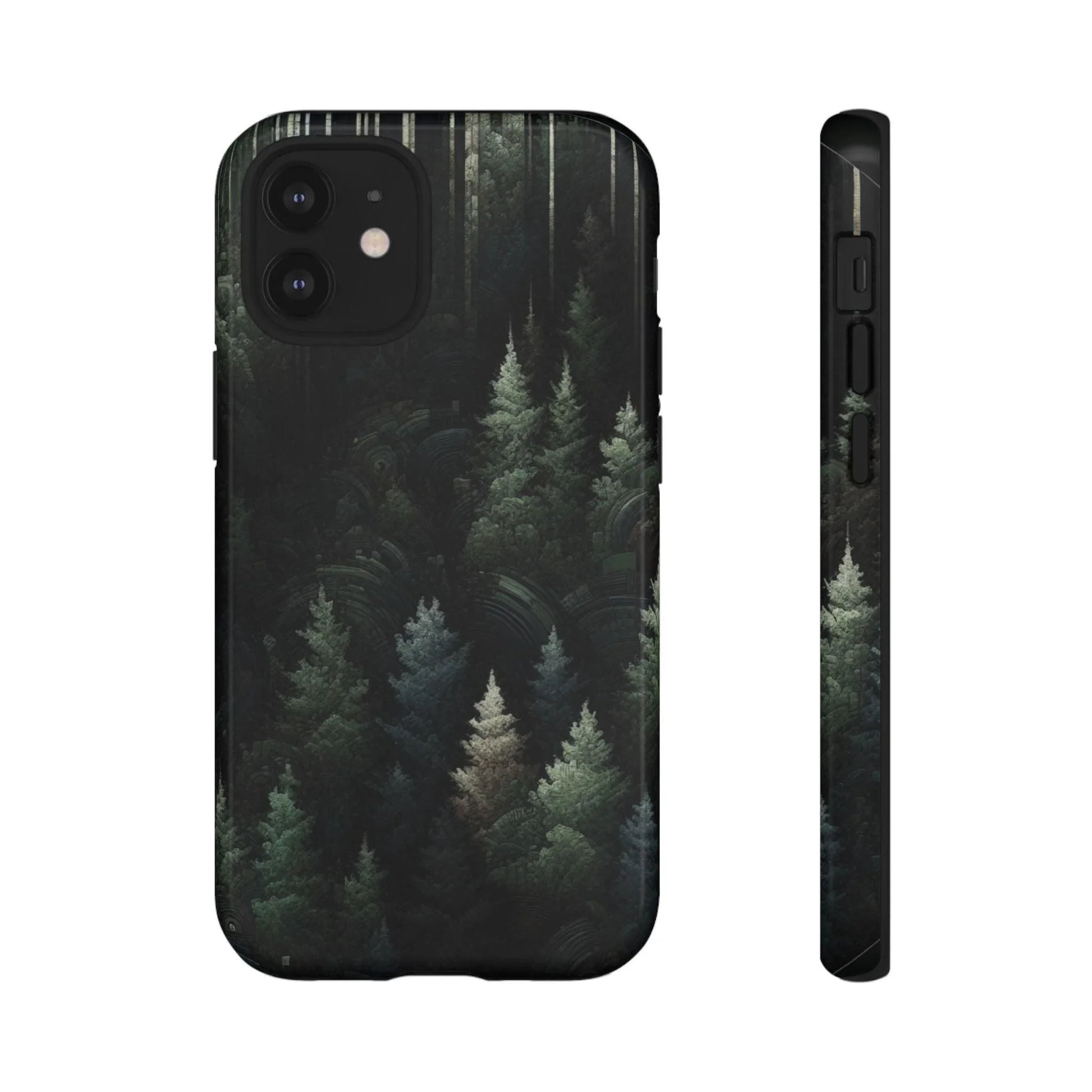 Phone Cases - Deep Dark Forest Nature Design - Oceanfront Products