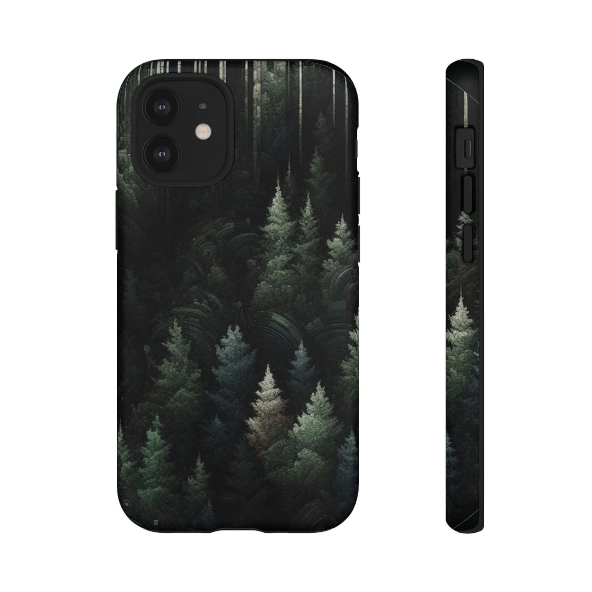 Phone Cases - Deep Dark Forest Nature Design - Oceanfront Products
