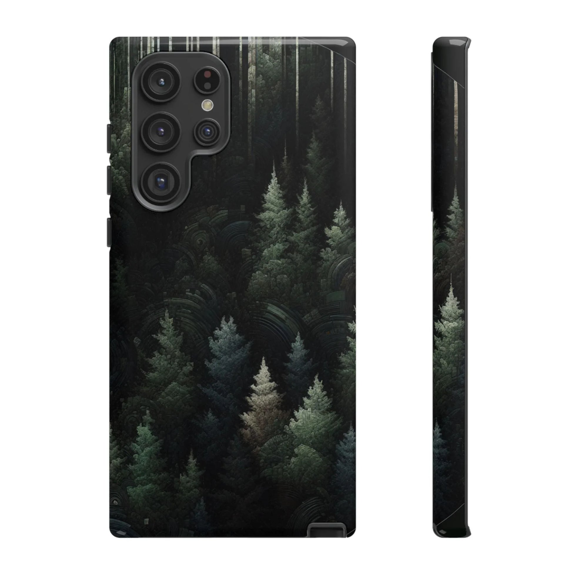 Phone Cases - Deep Dark Forest Nature Design - Oceanfront Products