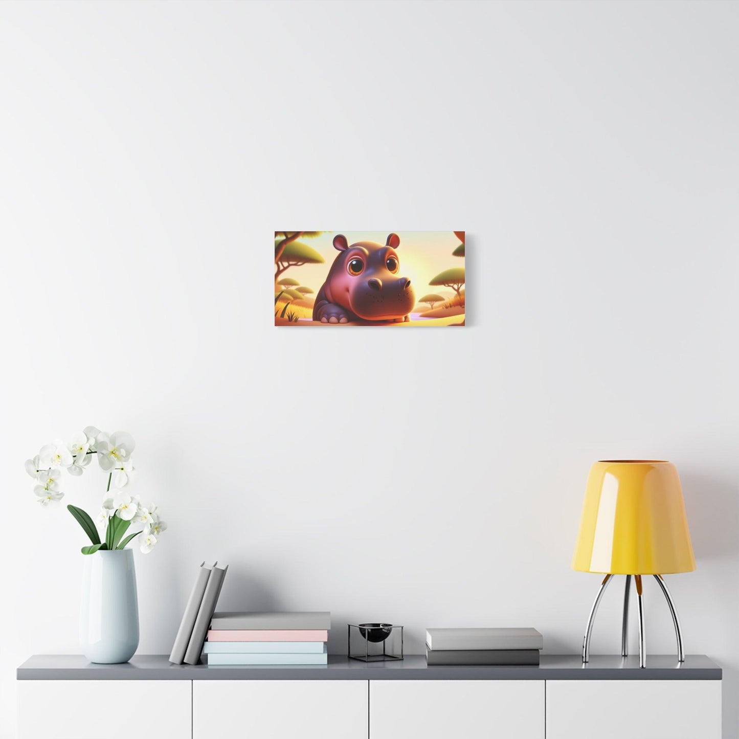 Canvas Hippo Print - Oceanfront Products