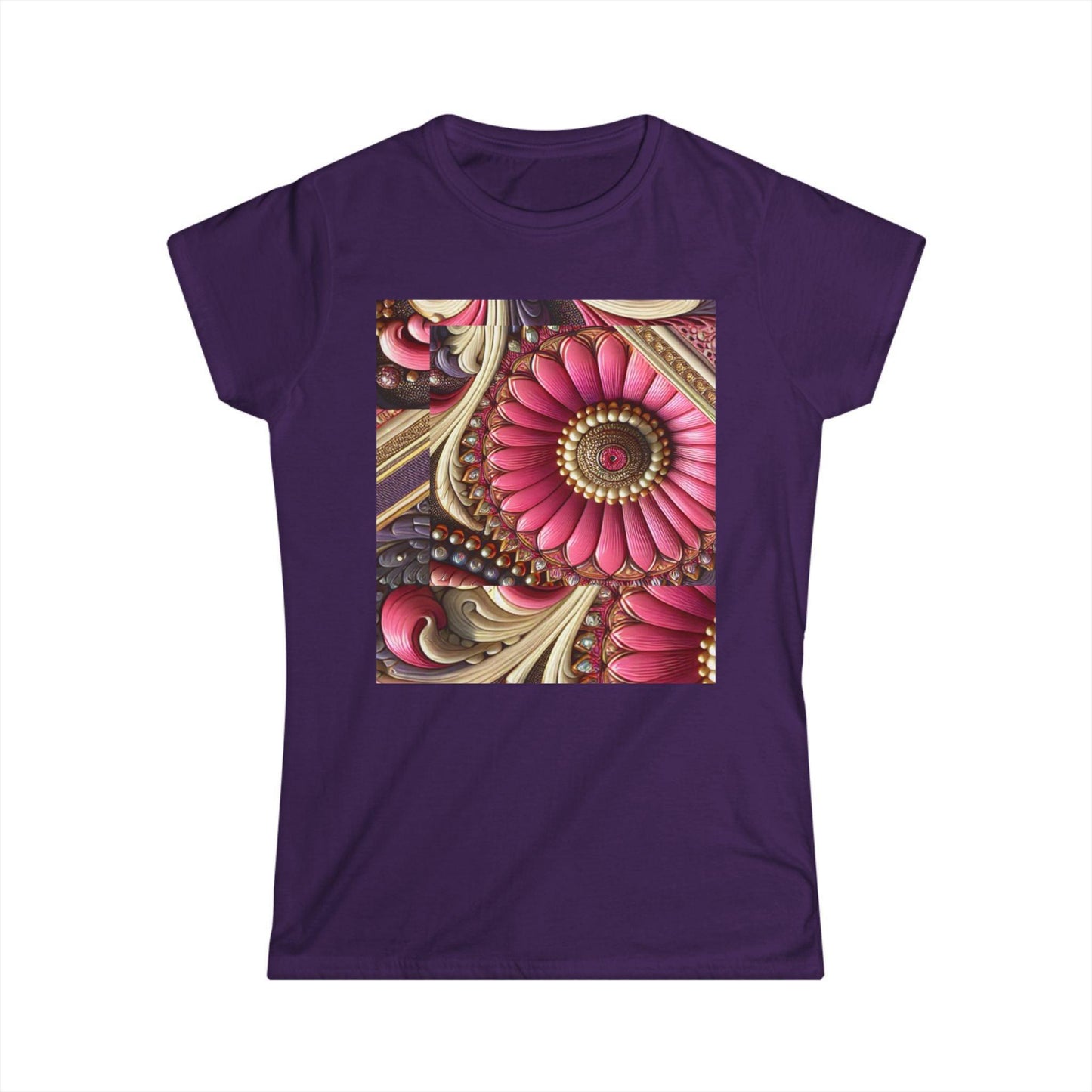 Women's Tee with Matching Flower Design - Oceanfront Products