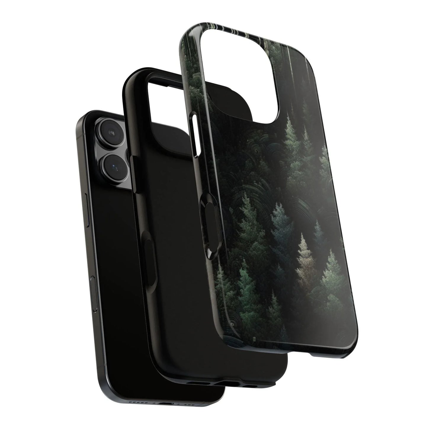 Phone Cases - Deep Dark Forest Nature Design - Oceanfront Products