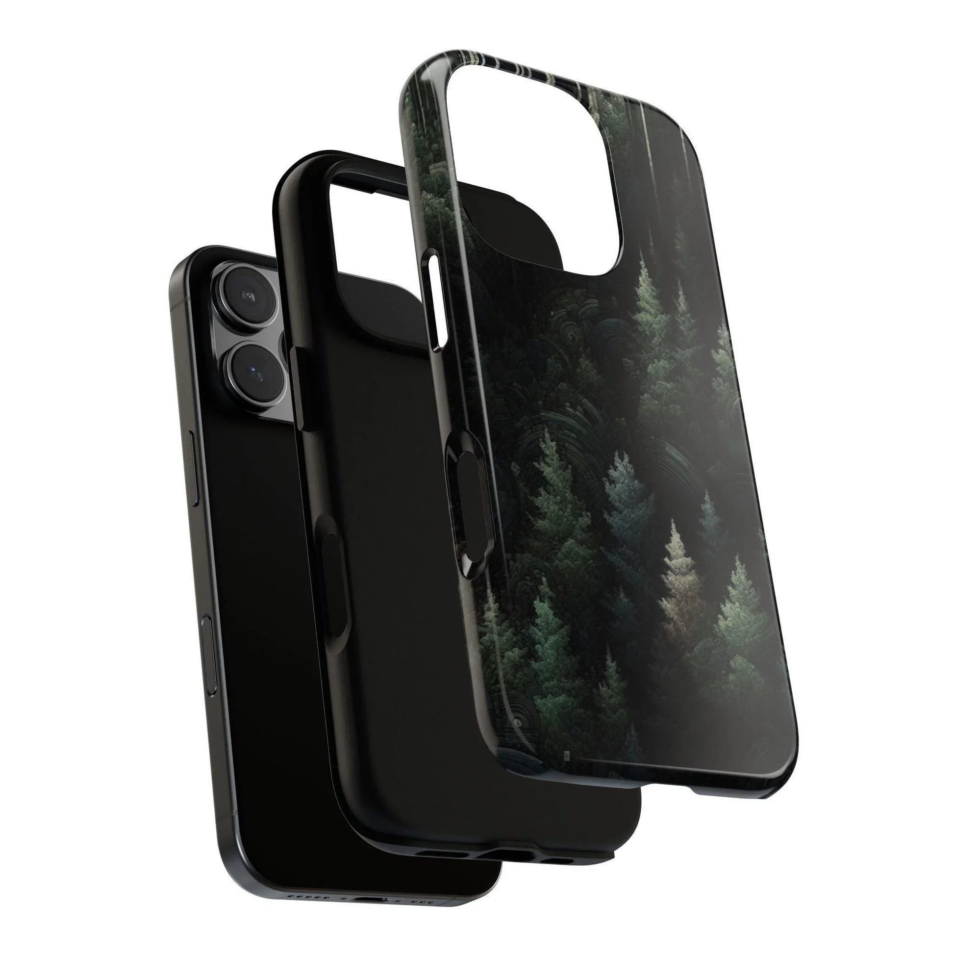 Phone Cases - Deep Dark Forest Nature Design - Oceanfront Products