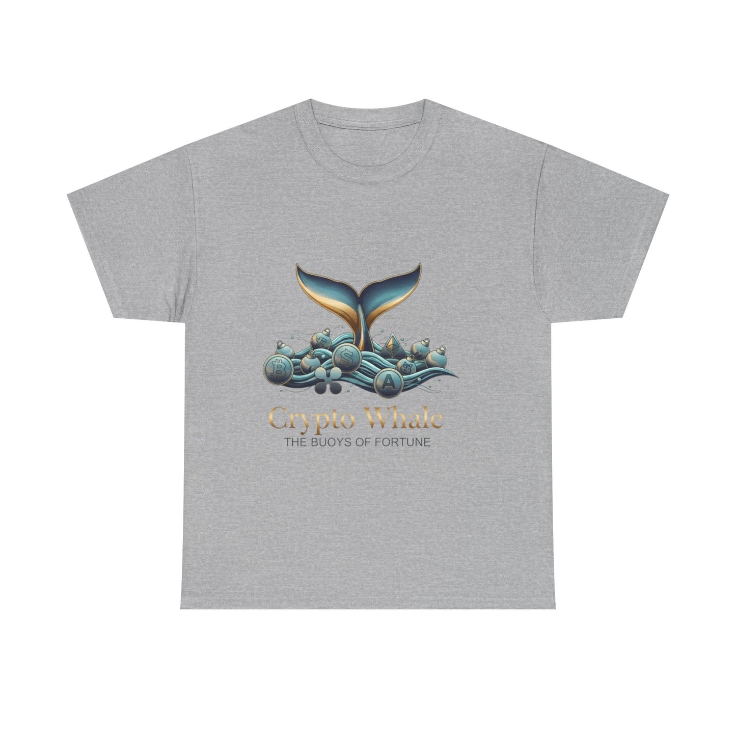 Crypto Whale T-Shirt — "Crypto Whale: The Buoys of Fortune" Graphic Tee