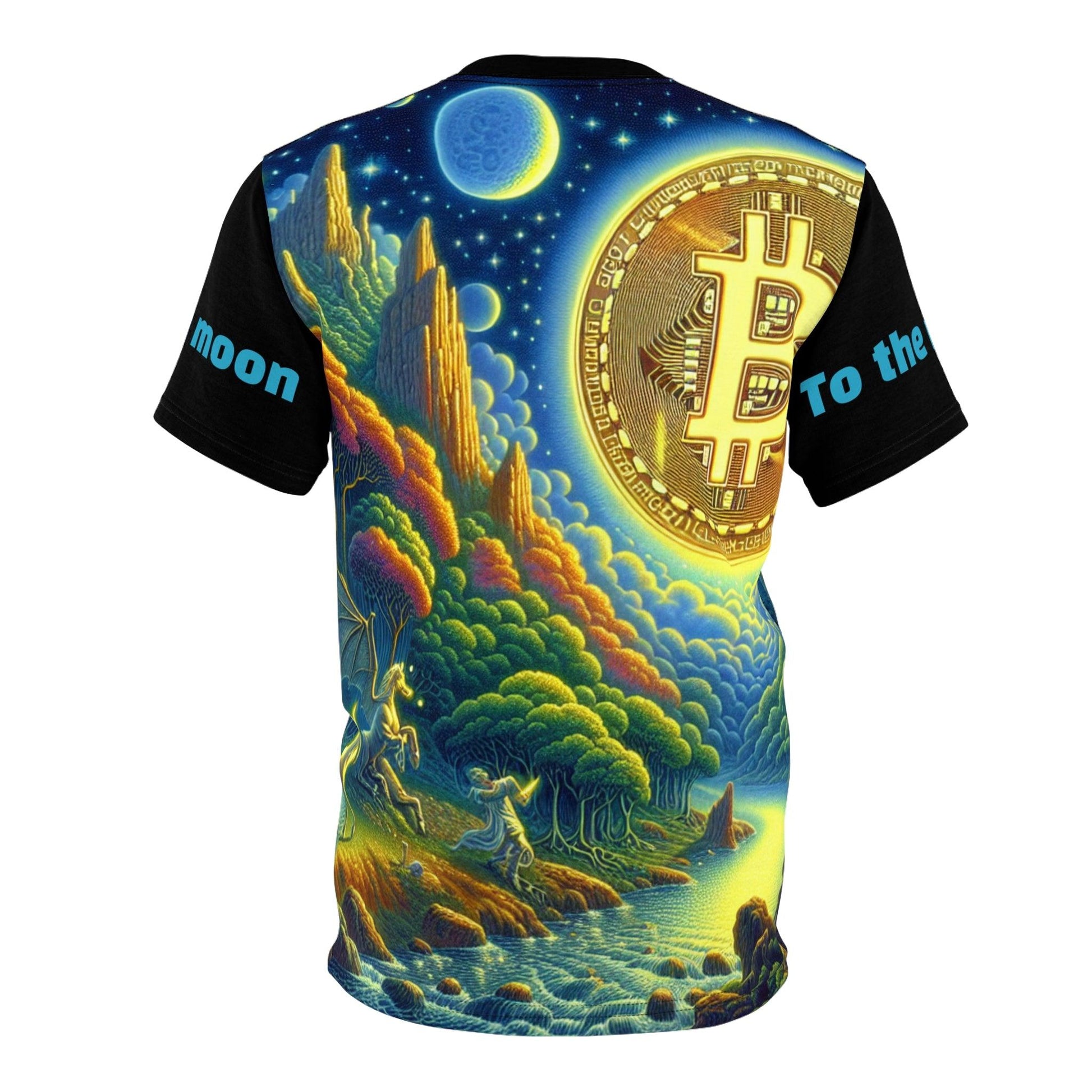 Bitcoin Unisex Tee - To the Moon Design - Oceanfront Products