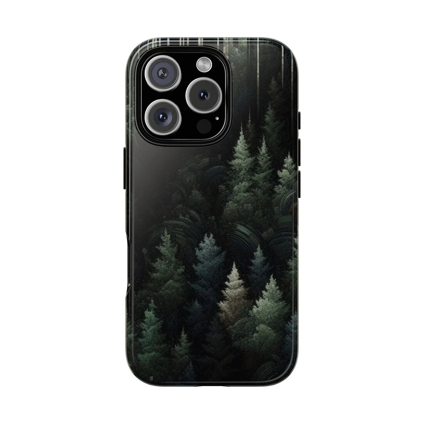 Phone Cases - Deep Dark Forest Nature Design - Oceanfront Products