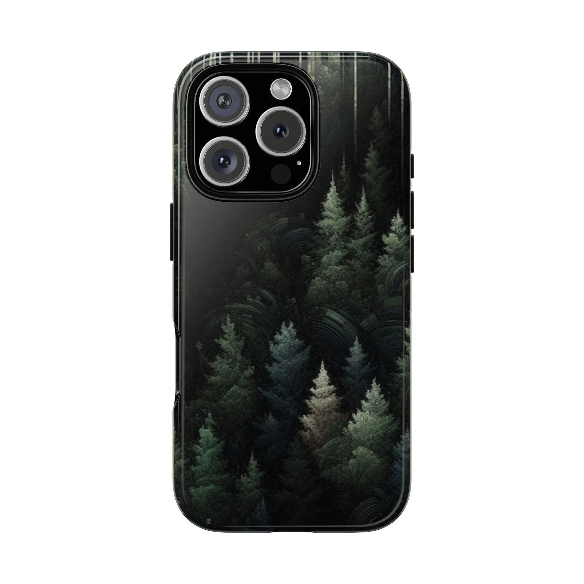 Phone Cases - Deep Dark Forest Nature Design - Oceanfront Products