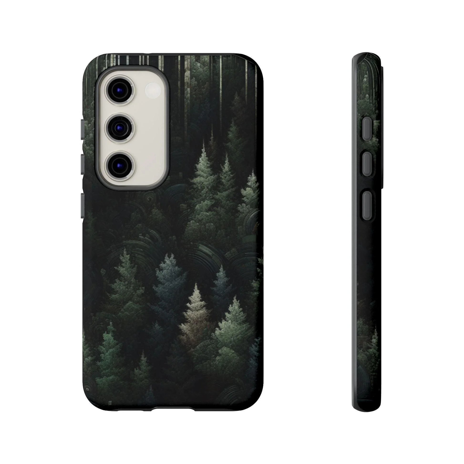 Phone Cases - Deep Dark Forest Nature Design - Oceanfront Products