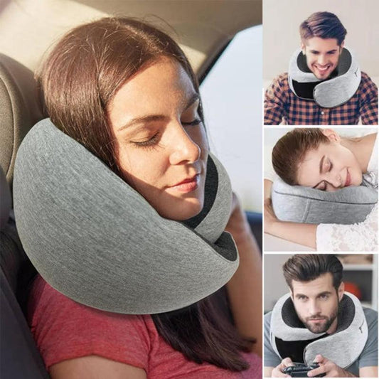 Travel Neck Pillow Non-Deformed Airplane Pillow Travel Neck Cushion Durable U-Shaped Travel Memory Cotton Nap Neck Pillow - Oceanfront Products