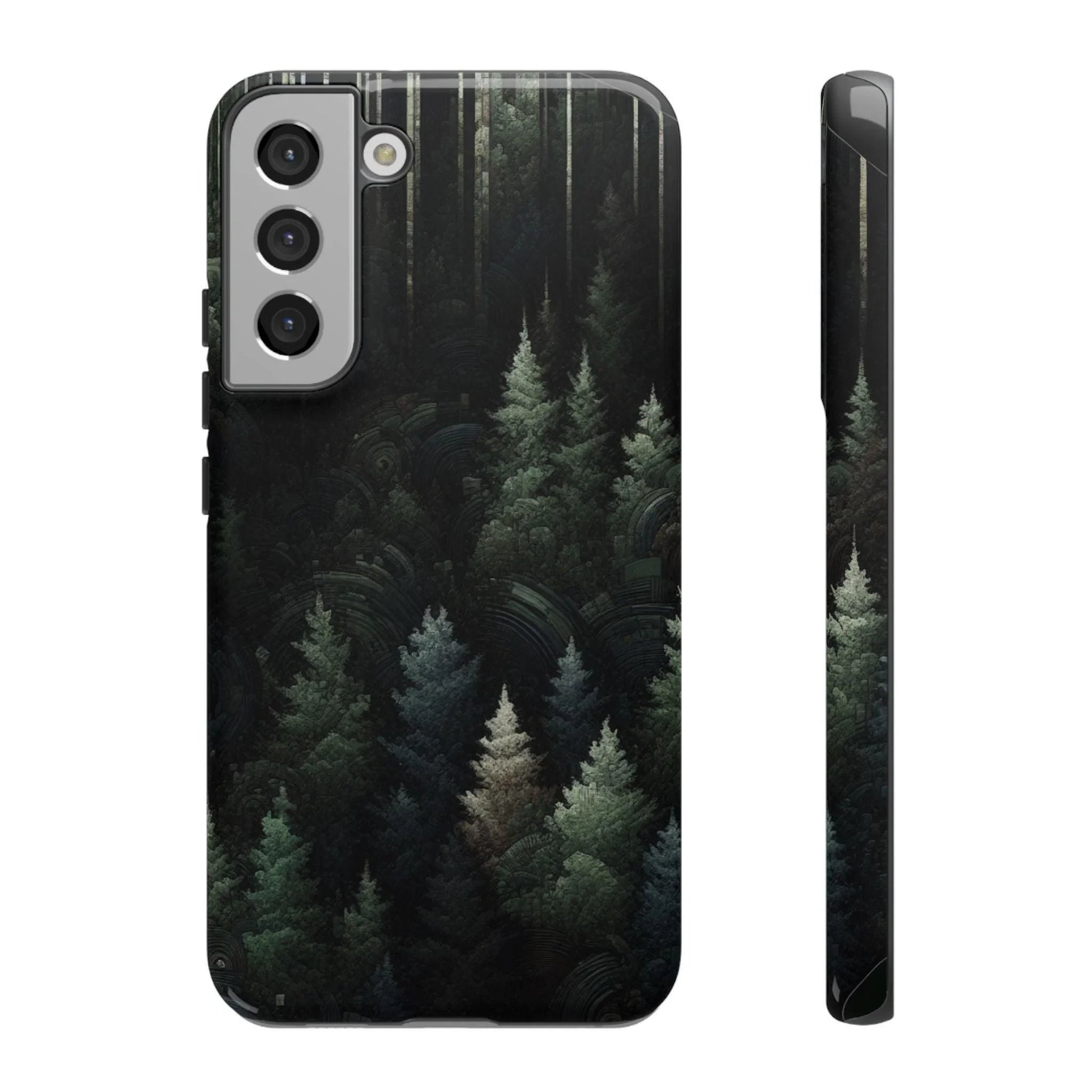 Phone Cases - Deep Dark Forest Nature Design - Oceanfront Products