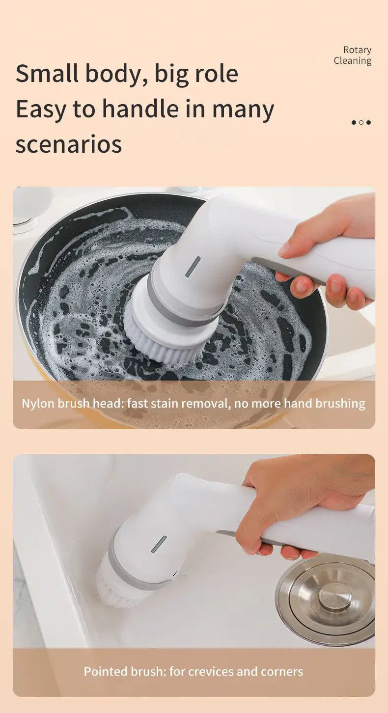 Wireless Electric Cleaning Brush Multifunctional Cleaning Brush