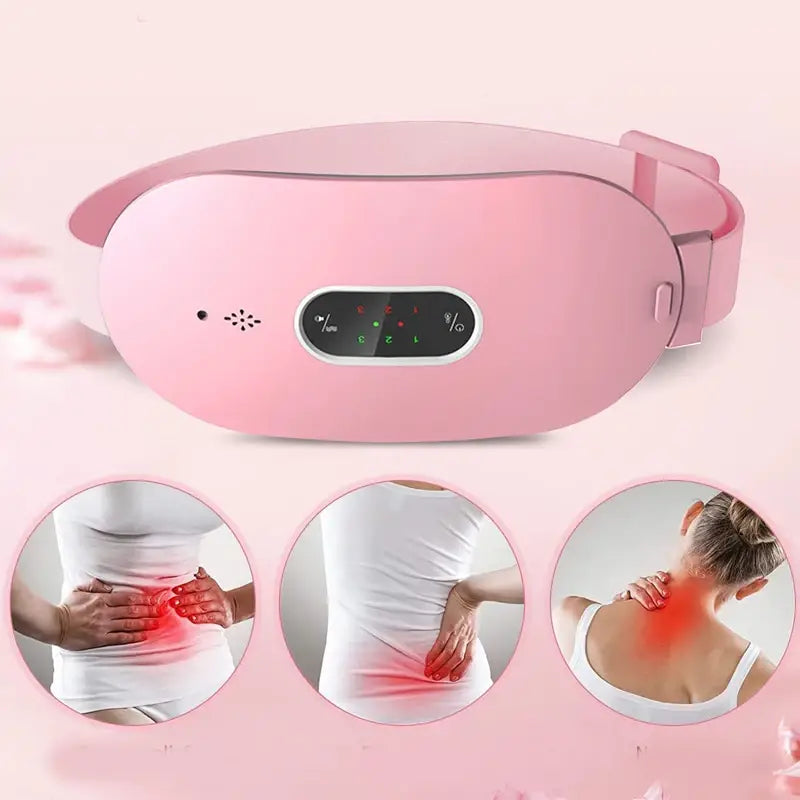 Womon Women in Period Menstrual Heating Pad Heating Massage Belt Abdominal Massager Warm Palace Electric Pain Relief