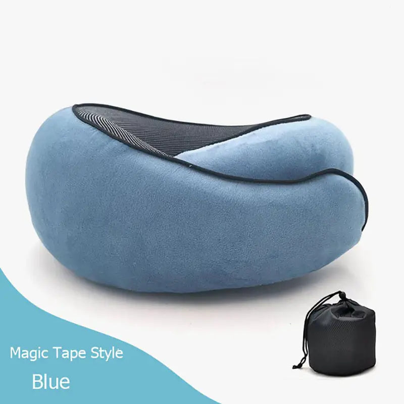 Travel Neck Pillow Non-Deformed Airplane Pillow Travel Neck Cushion Durable U-Shaped Travel Memory Cotton Nap Neck