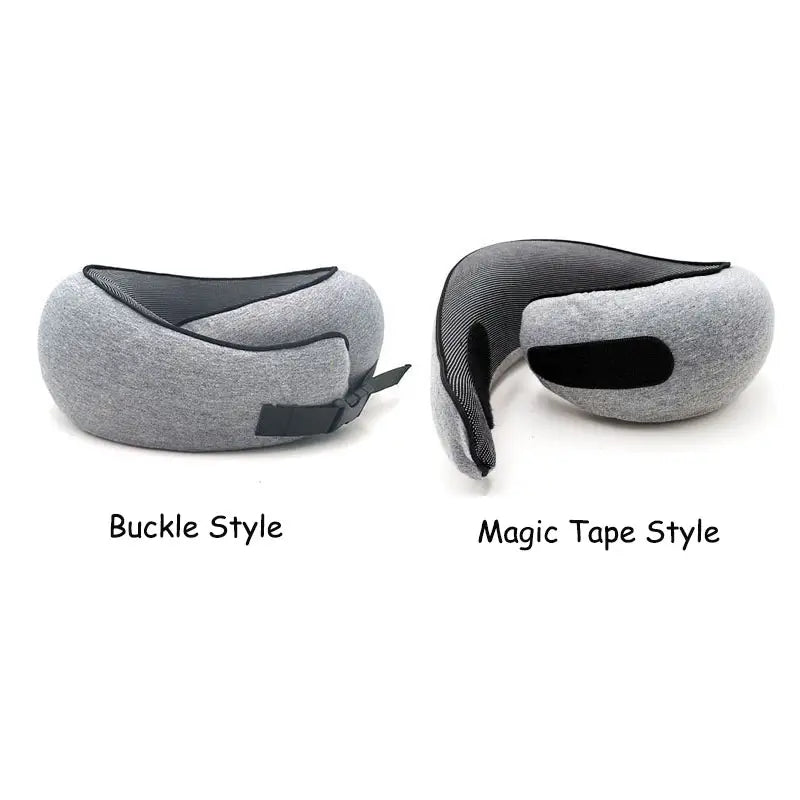 Travel Neck Pillow Non-Deformed Airplane Pillow Travel Neck Cushion Durable U-Shaped Travel Memory Cotton Nap Neck